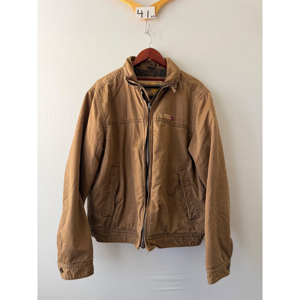VTG Y2K Abercrombie & Fitch Jacket Workwear Blanket Lined Brown Large Distressed
